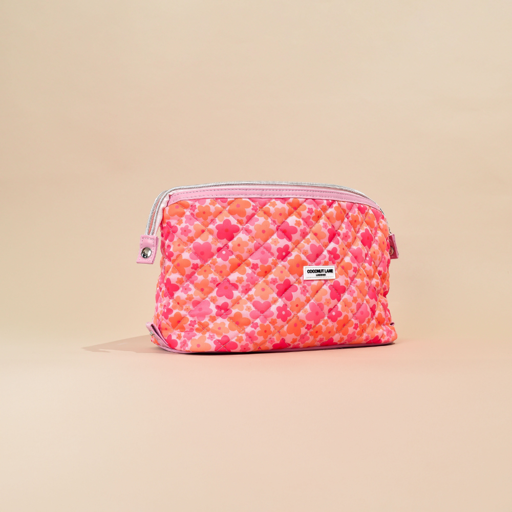 Magic Lifestyle Pouch - Gewatteerde roze en oranje bloemen