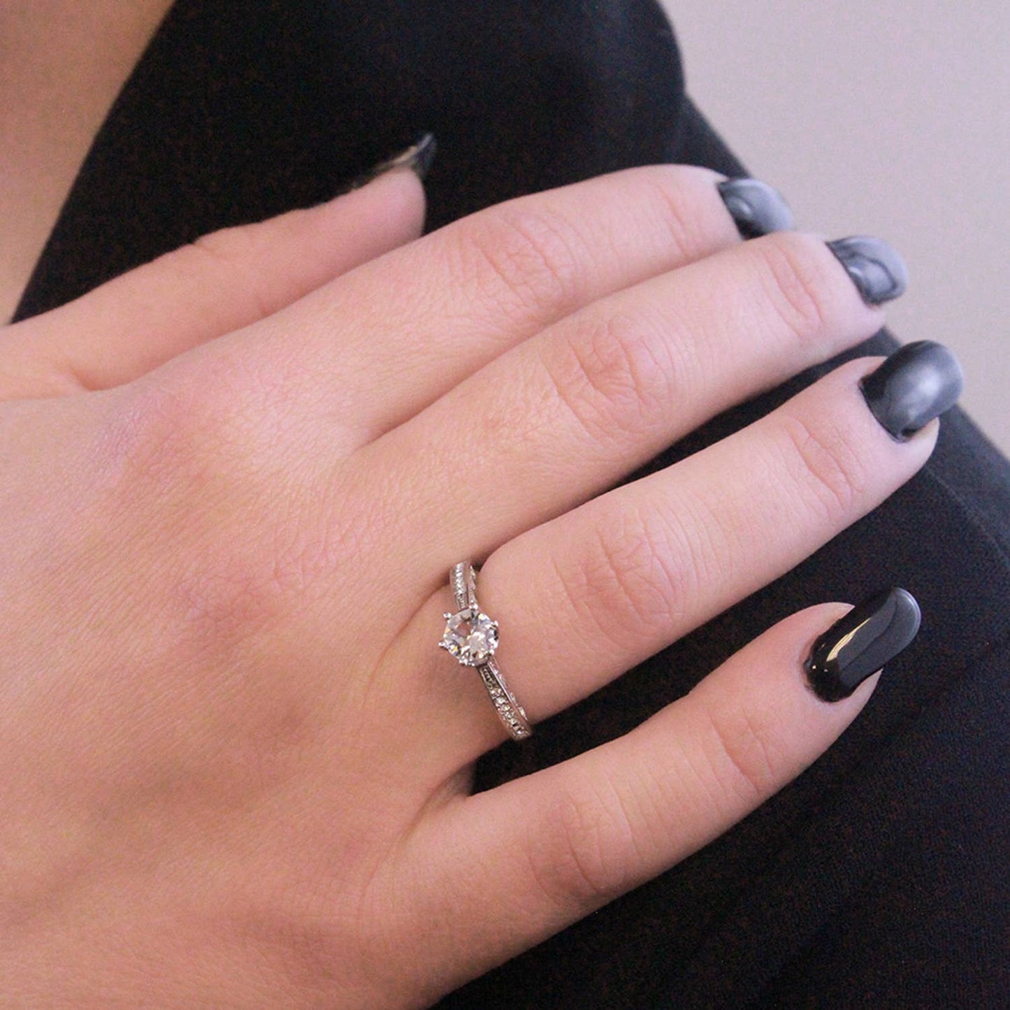 Destiny Ring - Zilver en kristal