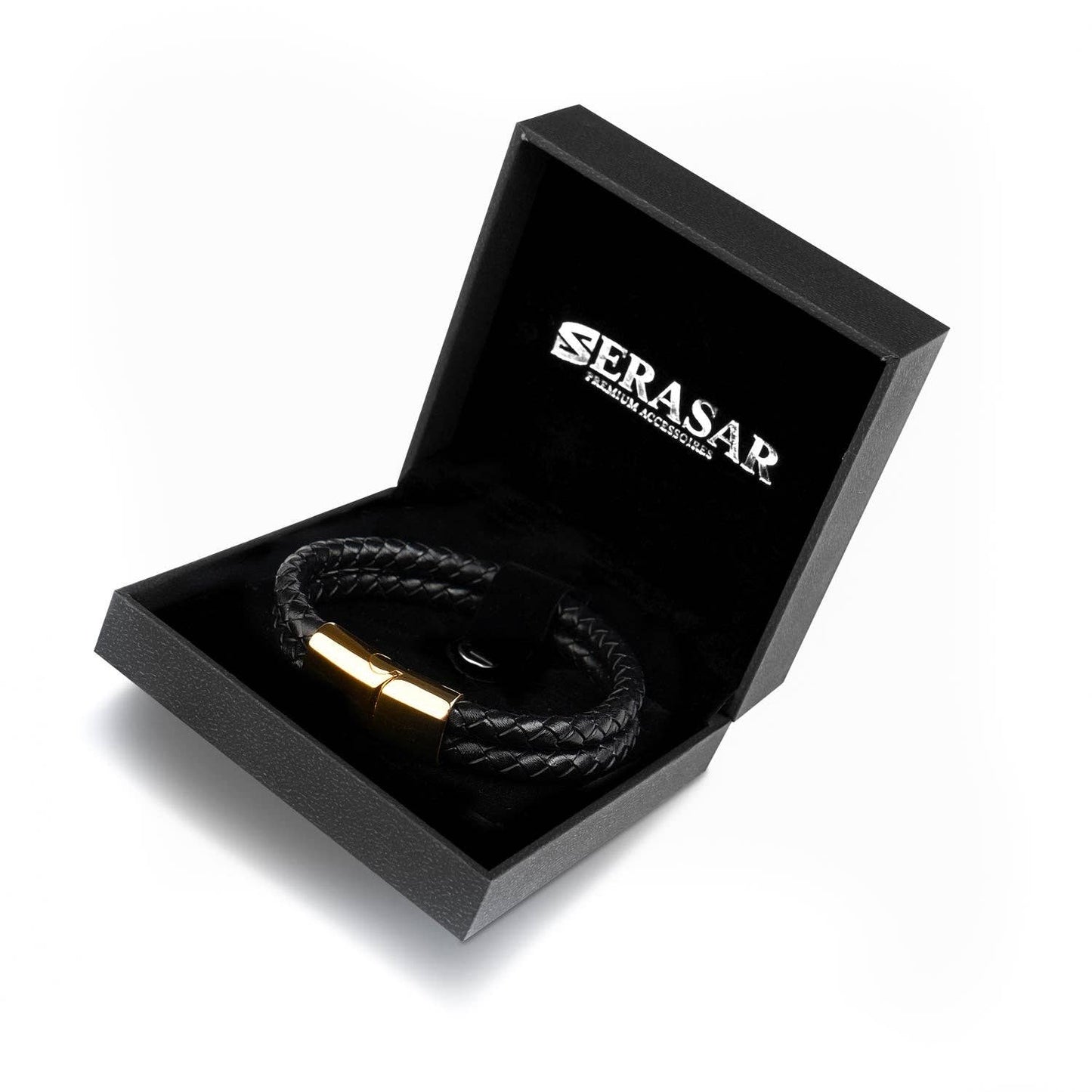 „Dubbele” leren armband