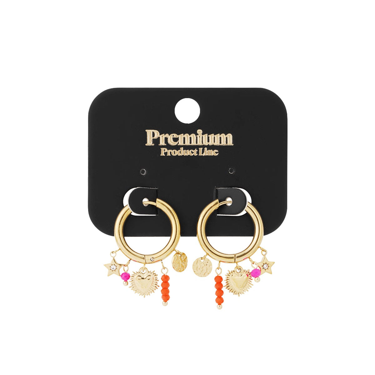 Zomerse oorbellen goud