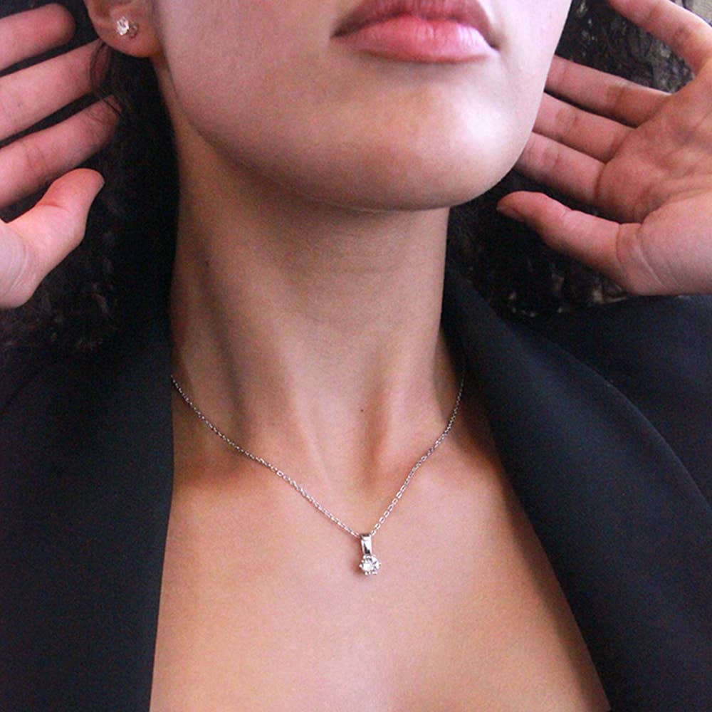 Geboortesteenset - zilver en kristal