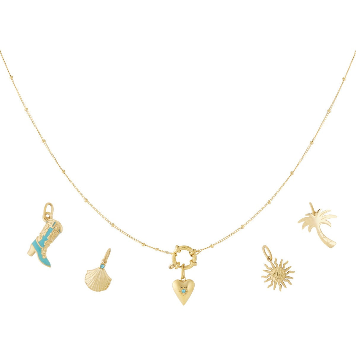 DIY laars ketting goud