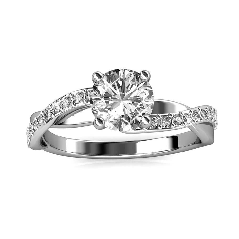 Eleanor Ring - Zilver en kristal