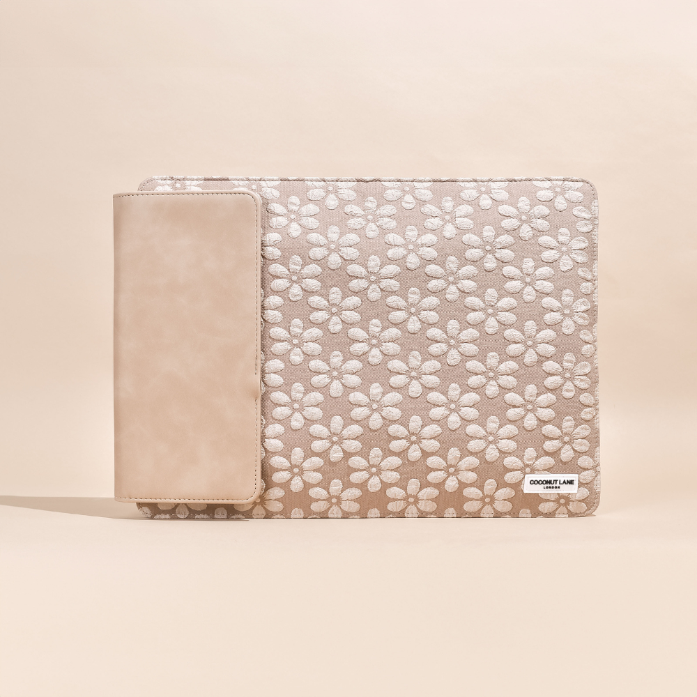 Laptophoes voor draadloos opladen - Mocha Flower