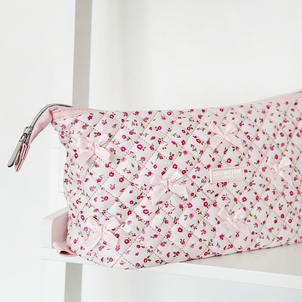 Magic Lifestyle Pouch - Gewatteerde roze aquarelbloemen