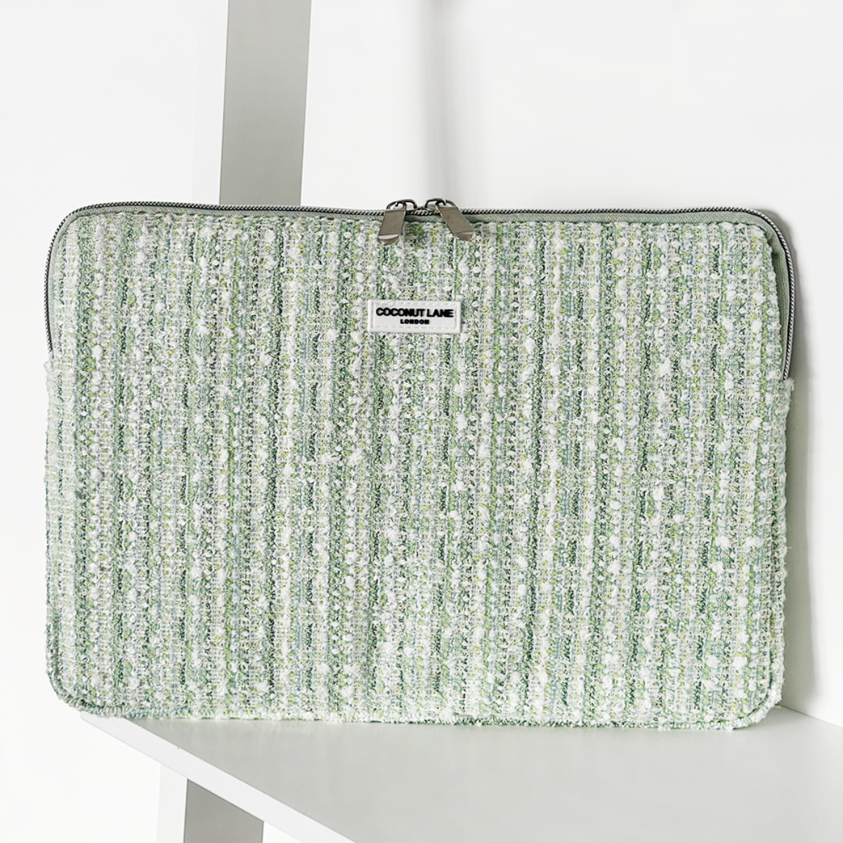 Matcha Textuur Tweed Laptophoes