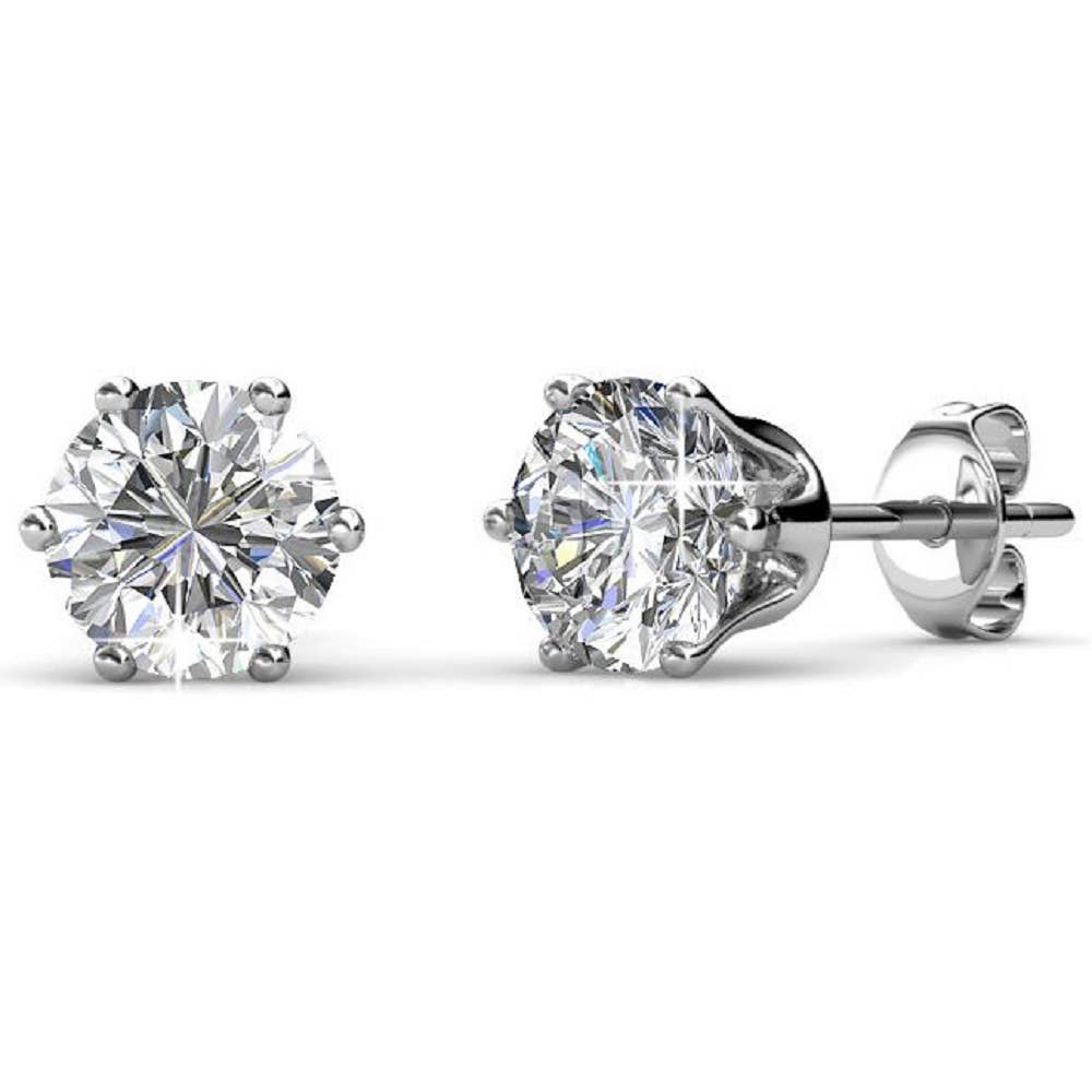 Geboortesteenset - zilver en kristal