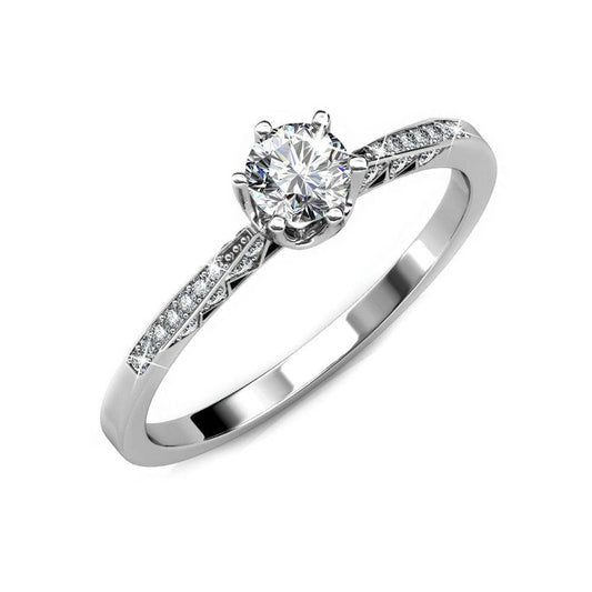 Destiny Ring - Zilver en kristal