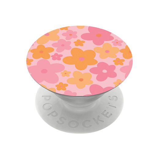 PopSocket Grip - roze en oranje bloei