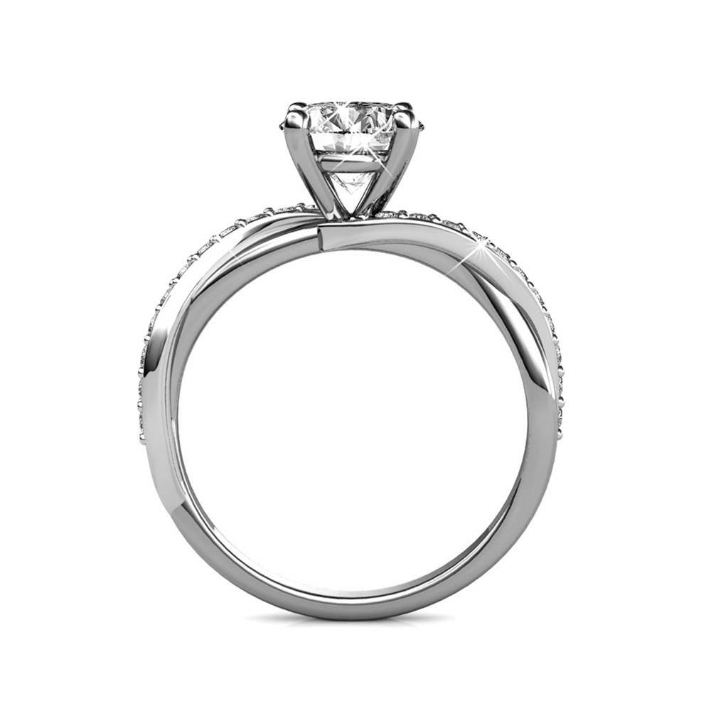 Eleanor Ring - Zilver en kristal
