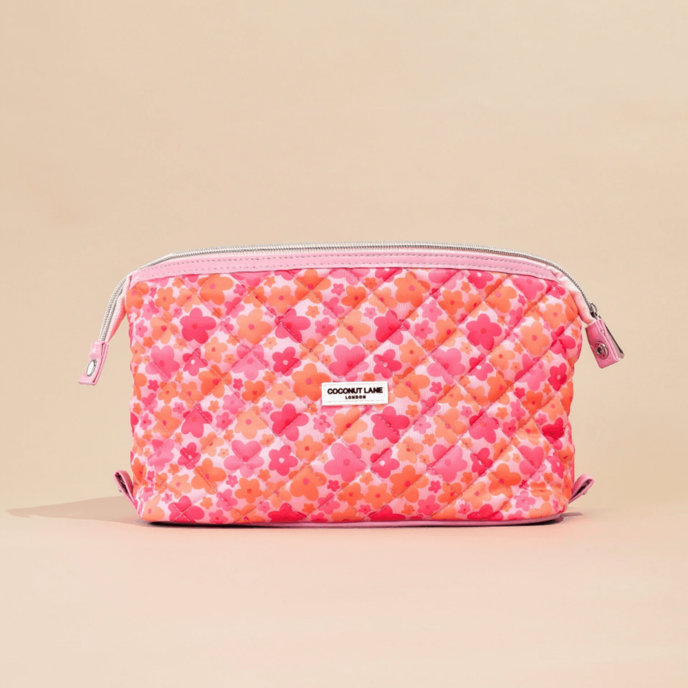 Magic Lifestyle Pouch - Gewatteerde roze en oranje bloemen