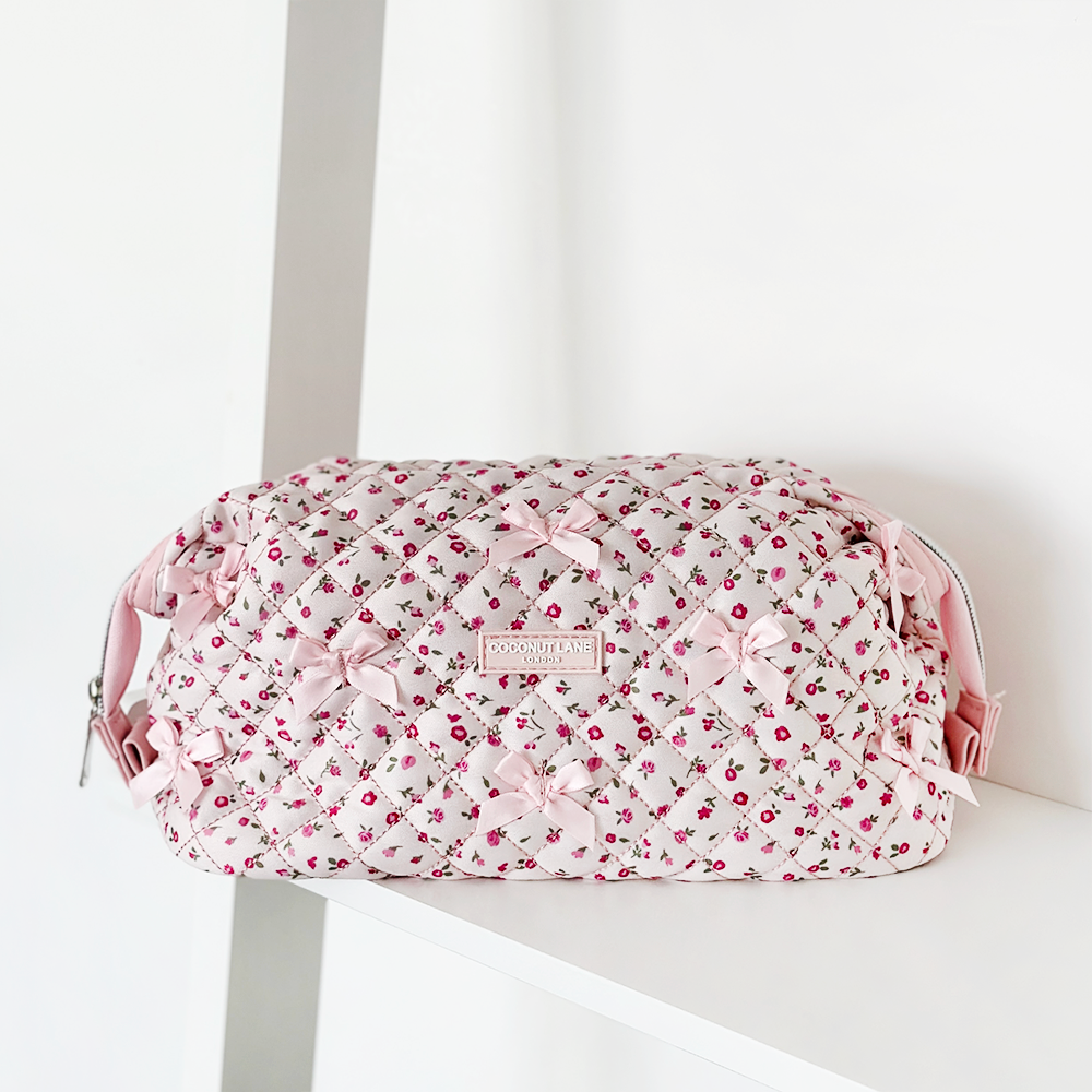 Magic Lifestyle Pouch - Gewatteerde roze aquarelbloemen
