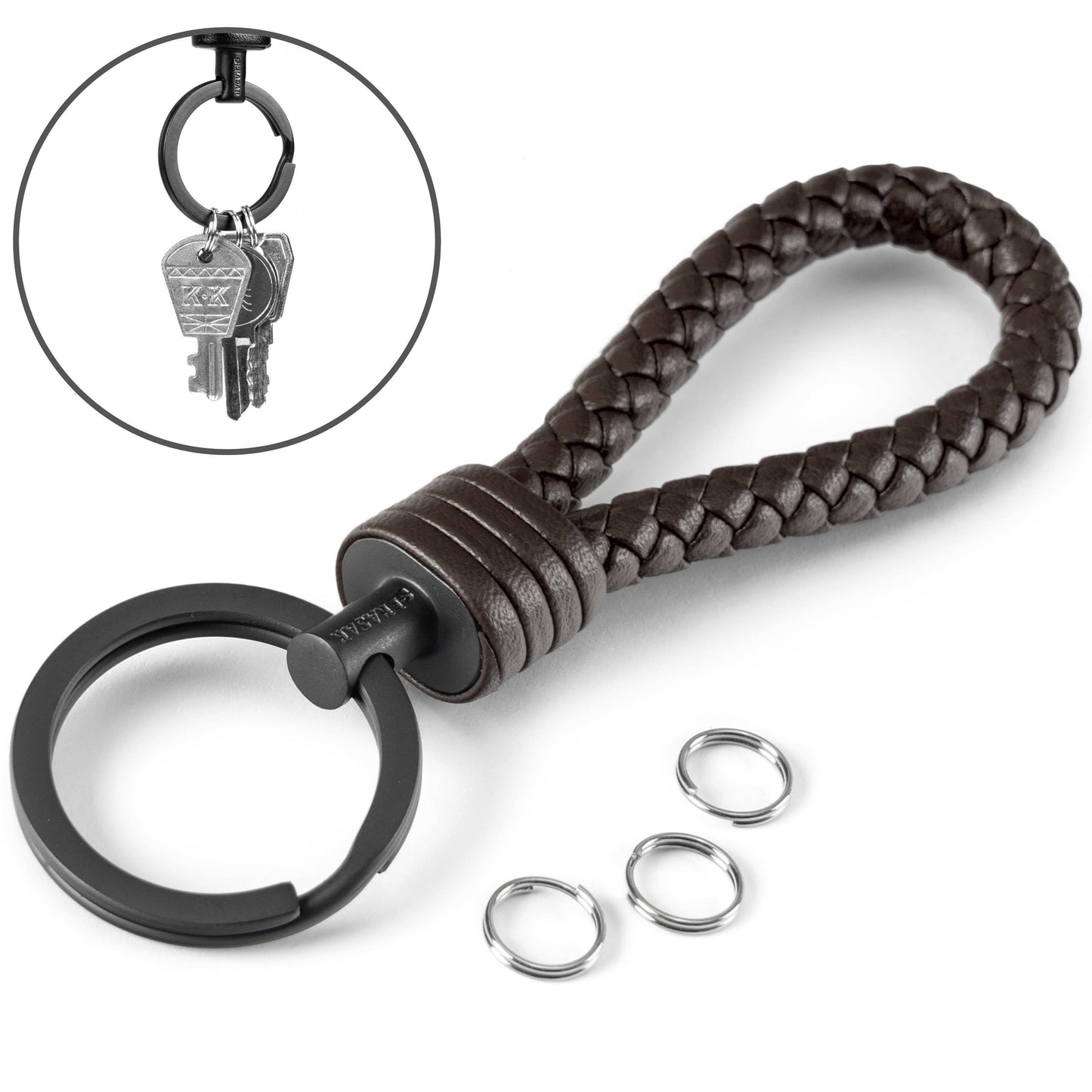 Sleutelhanger „Strong” - Bruin - K002