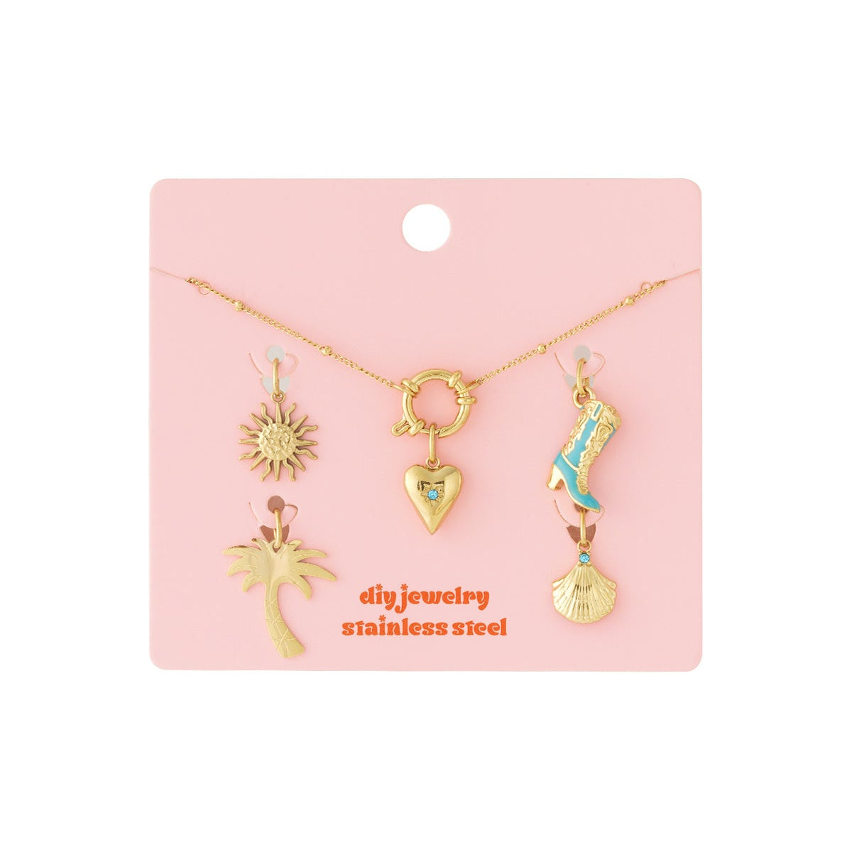 DIY laars ketting goud