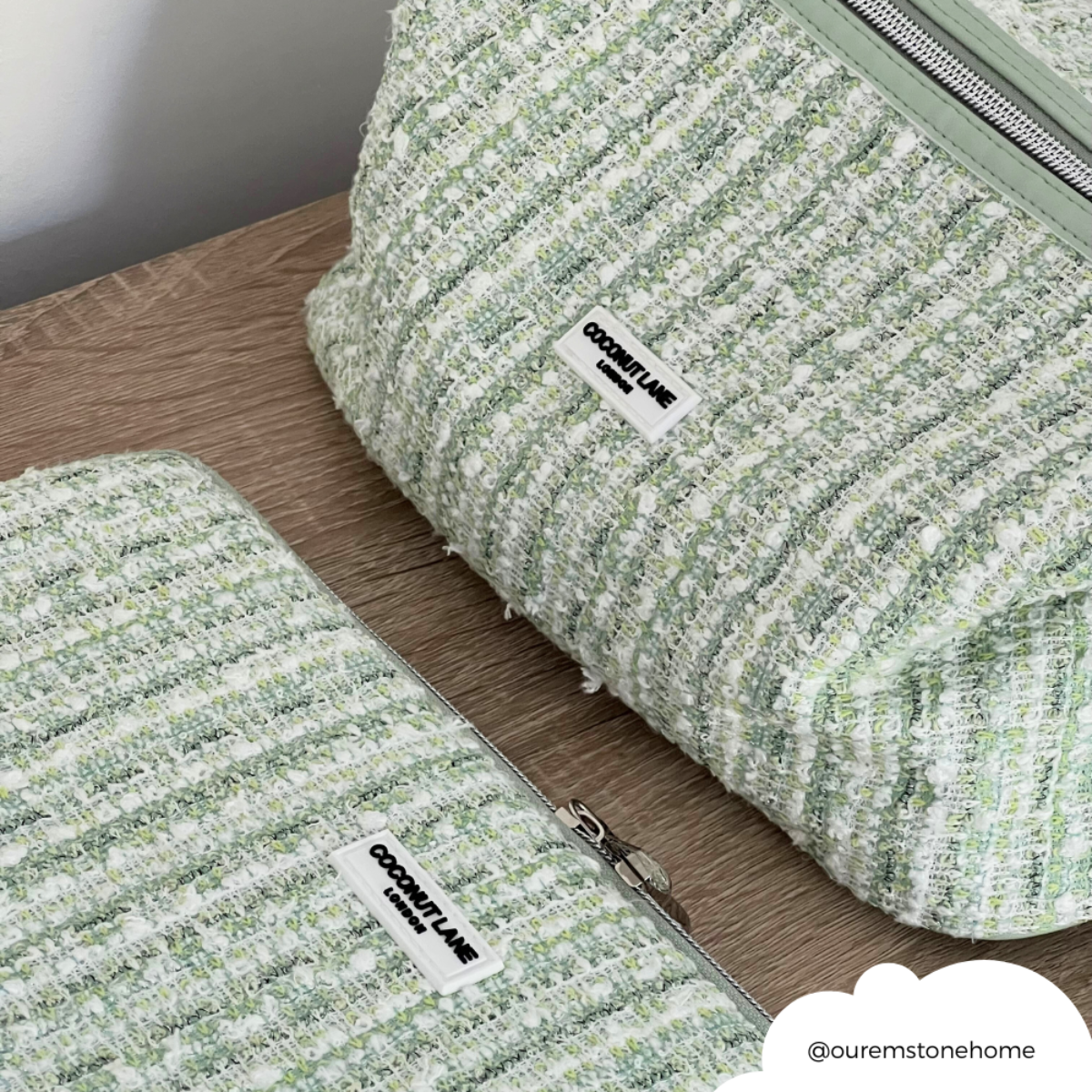 Matcha Textuur Tweed Laptophoes