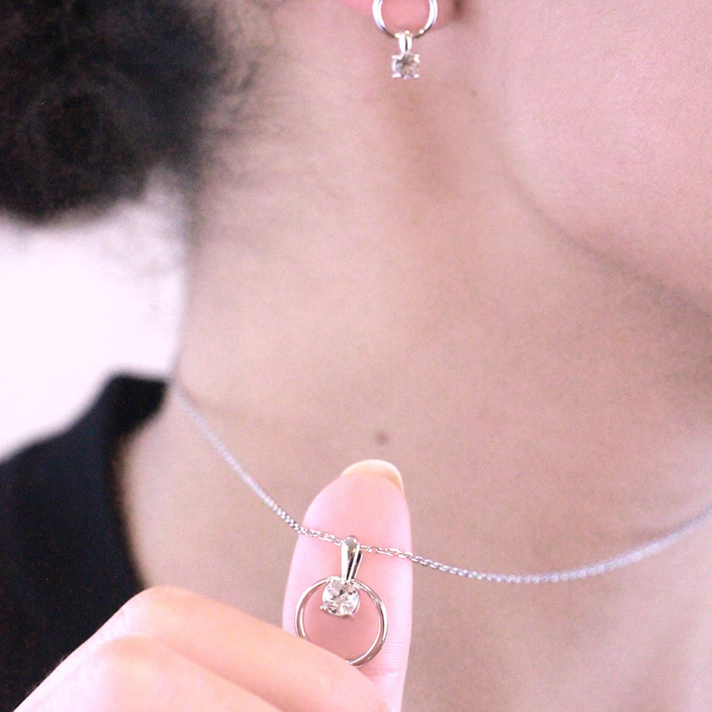 Octavia sieradenset - zilver en kristal