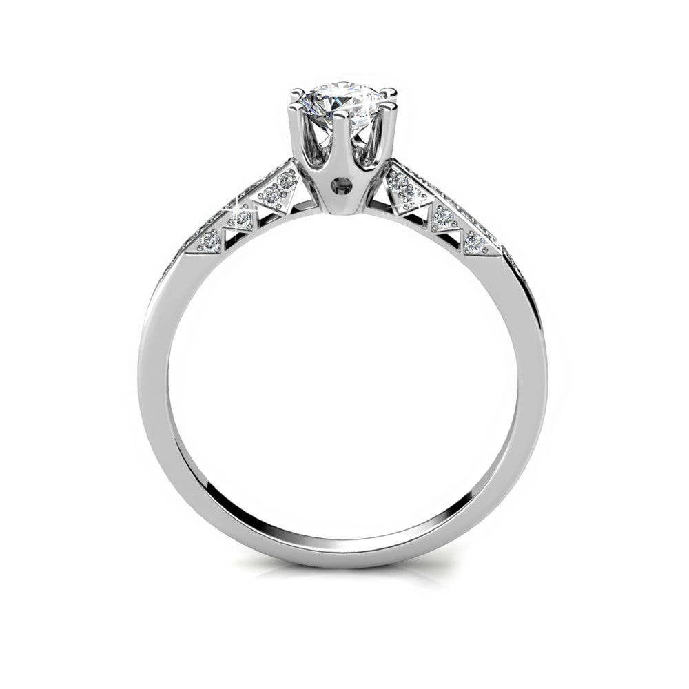Destiny Ring - Zilver en kristal