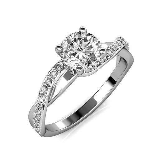 Eleanor Ring - Zilver en kristal