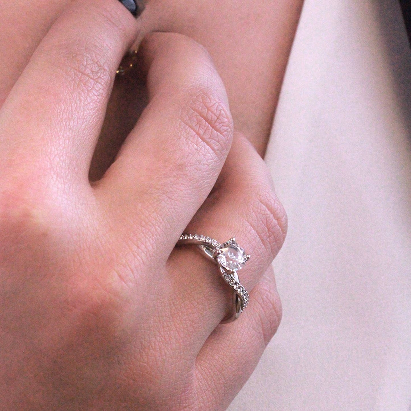 Eleanor Ring - Zilver en kristal