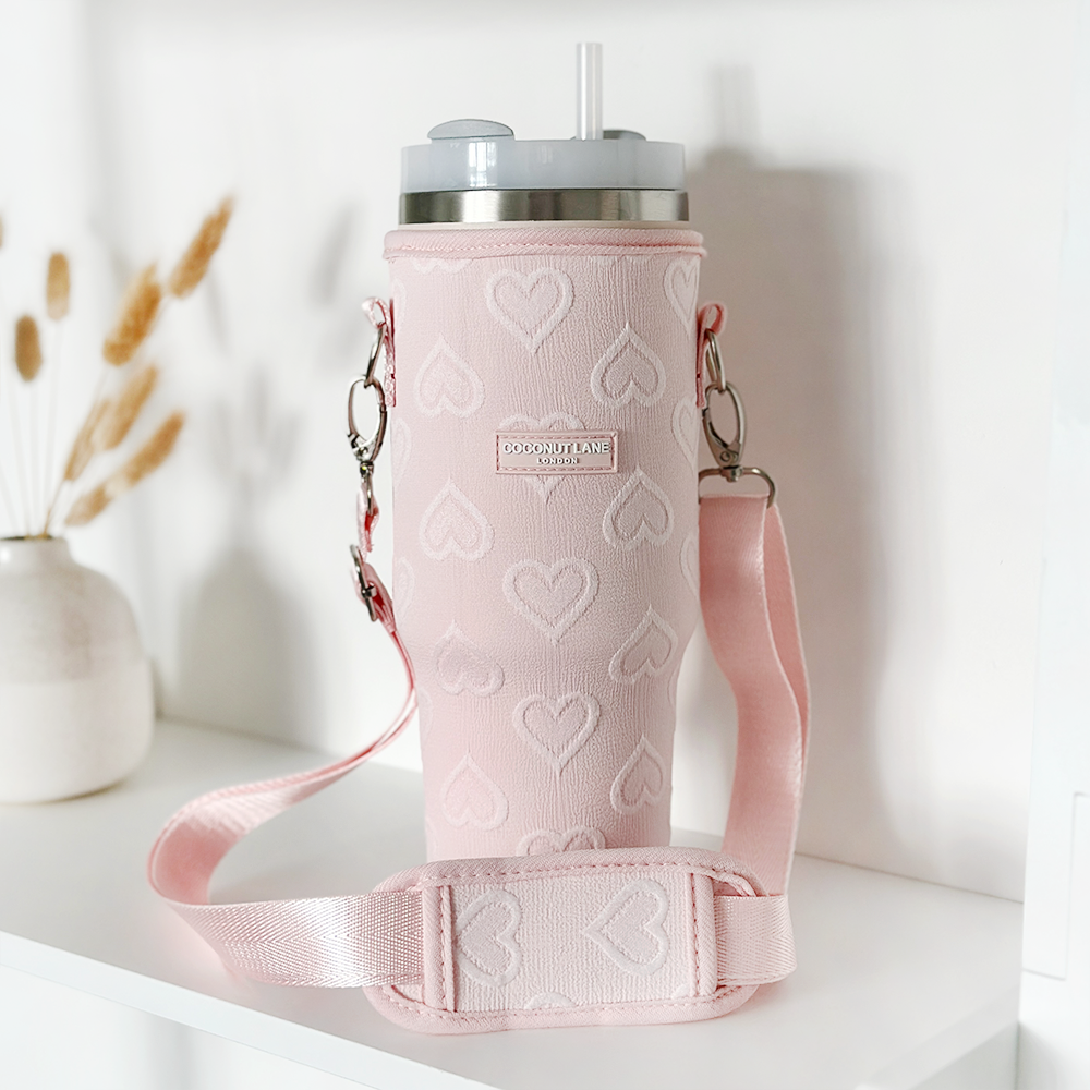 Tumbler draagtas - Pink Hearts