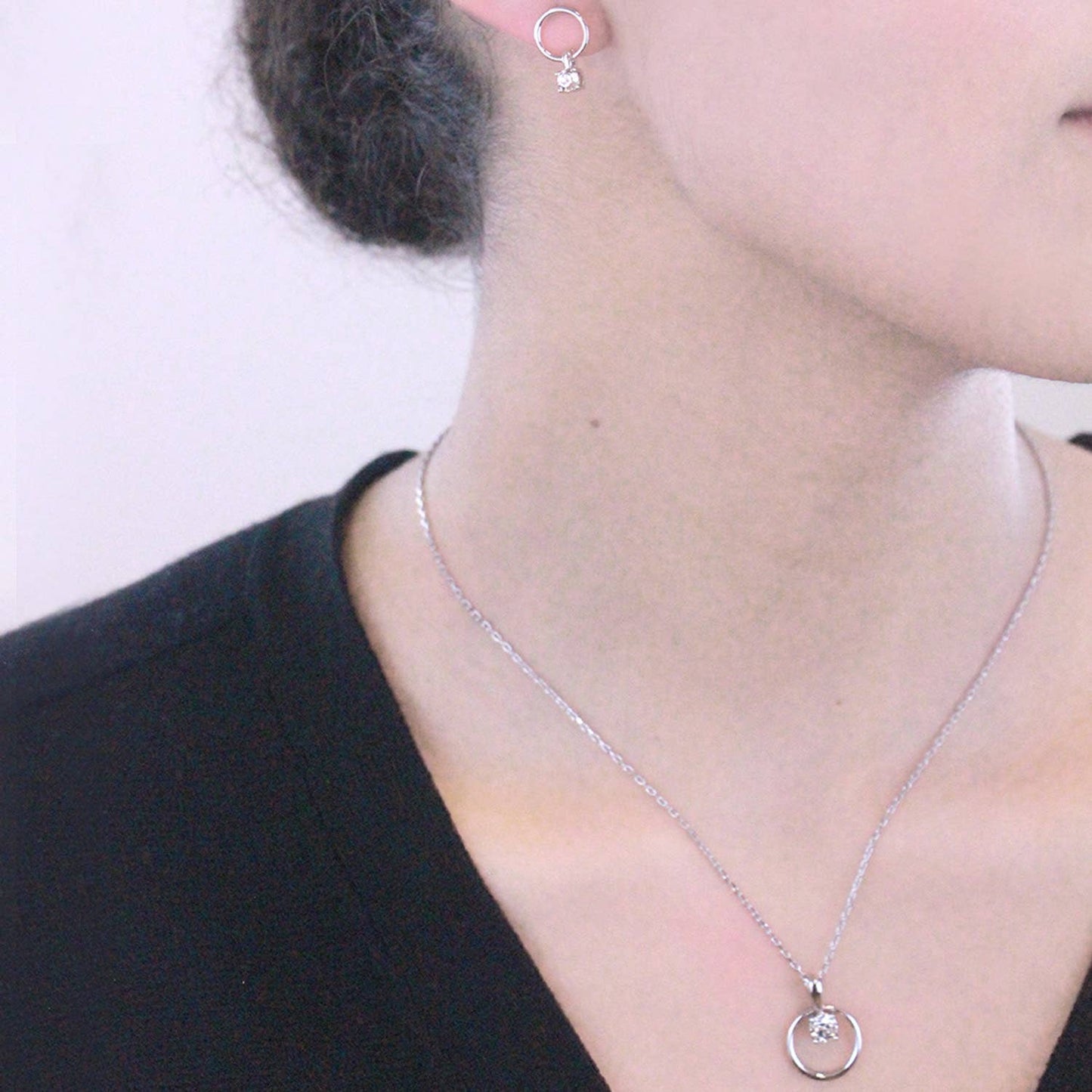 Octavia sieradenset - zilver en kristal