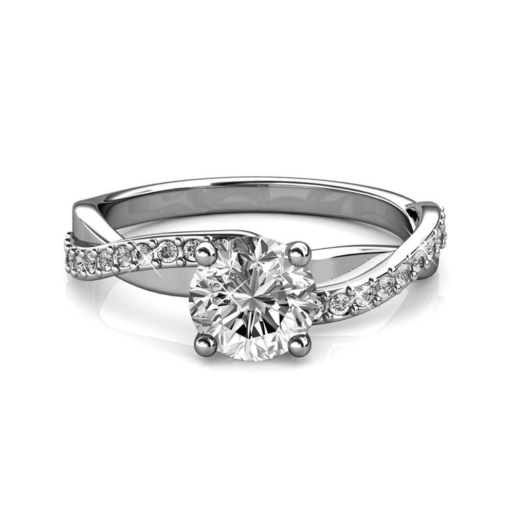 Eleanor Ring - Zilver en kristal